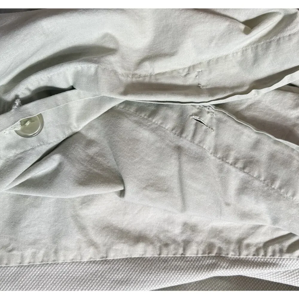 Rachel Ashwell Treasures Rare Vintage Duvet Cover Twin Cotton Green Damaged Htf